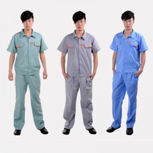 夏季短袖工作服夏装男女半袖上衣工装汽修厂服劳保服工厂车间定做